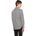 Phipps White and Black Quantum Checkerboard Officer Shirt