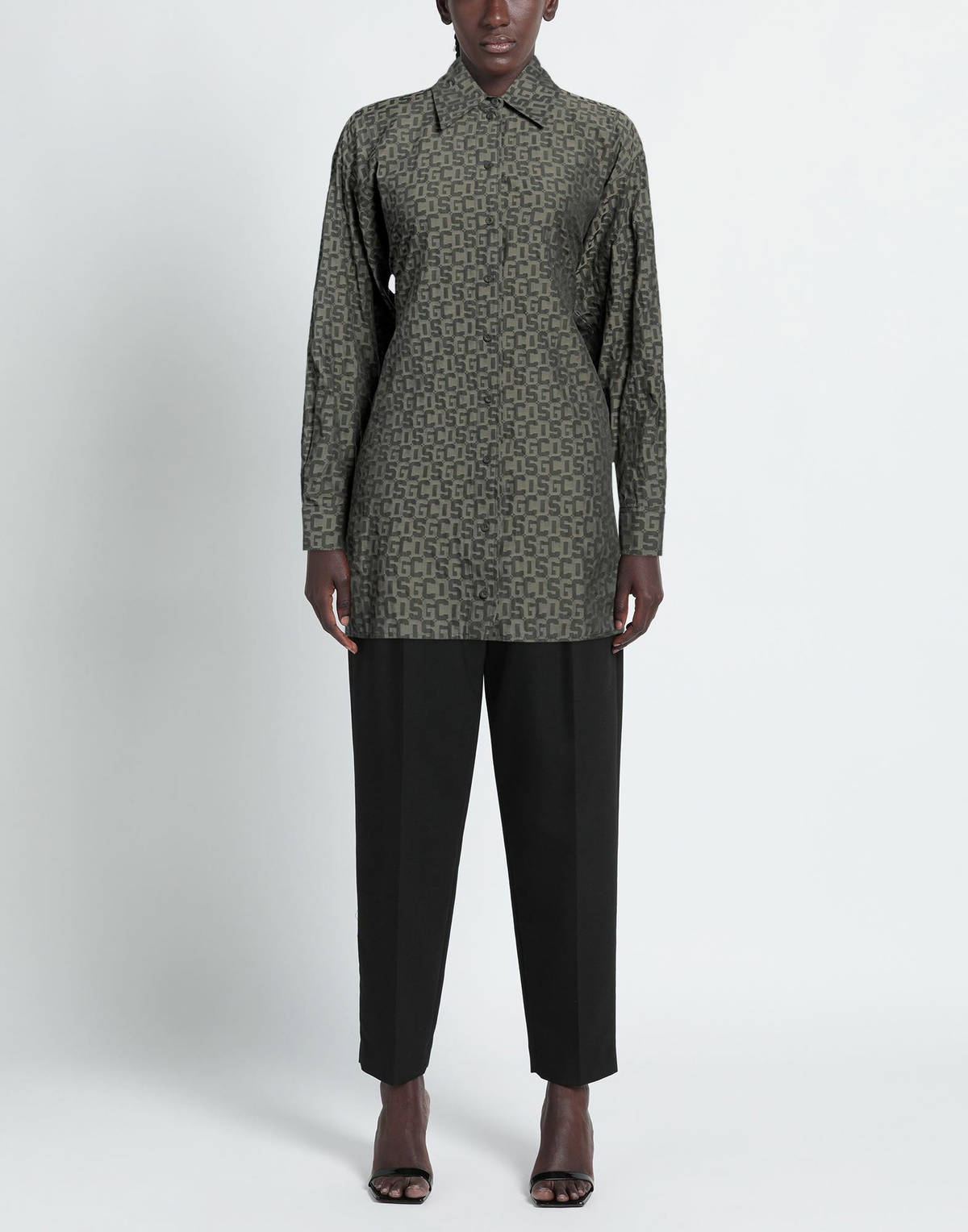 Gcds Womens Shirt Military in Green
