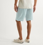 Onia - Noah Striped Linen Drawstring Shorts - Blue