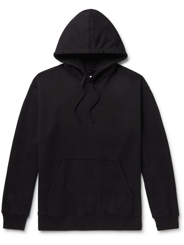 Photo: REIGNING CHAMP - Loopback Cotton-Jersey Hoodie - Black - XS