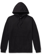 REIGNING CHAMP - Loopback Cotton-Jersey Hoodie - Black - XS