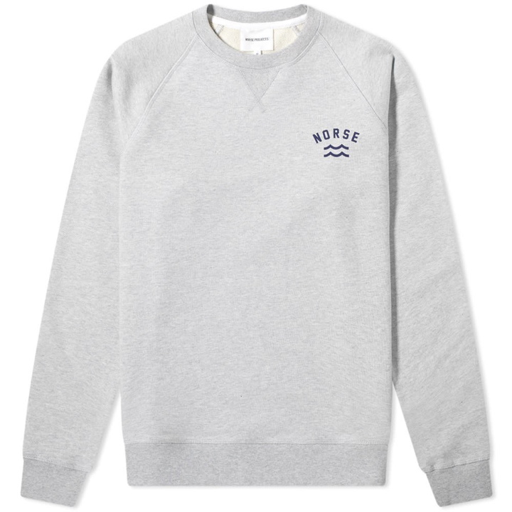 Photo: Norse Projects Ketel Ivy Wave Logo Sweat