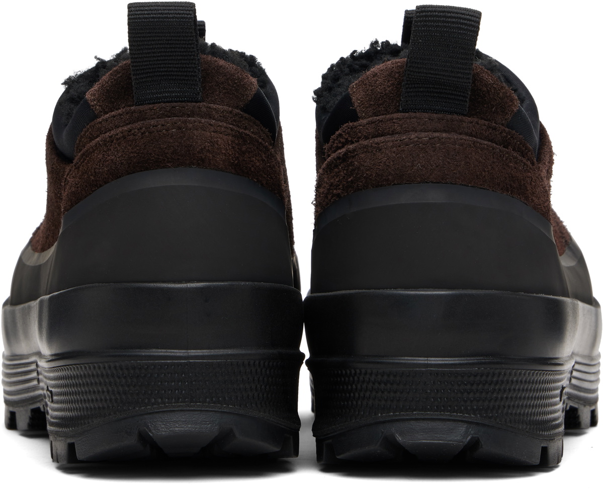 Diemme Brown & Black Badia Basso Shearling Sneakers