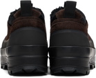 Diemme Brown & Black Badia Basso Shearling Sneakers
