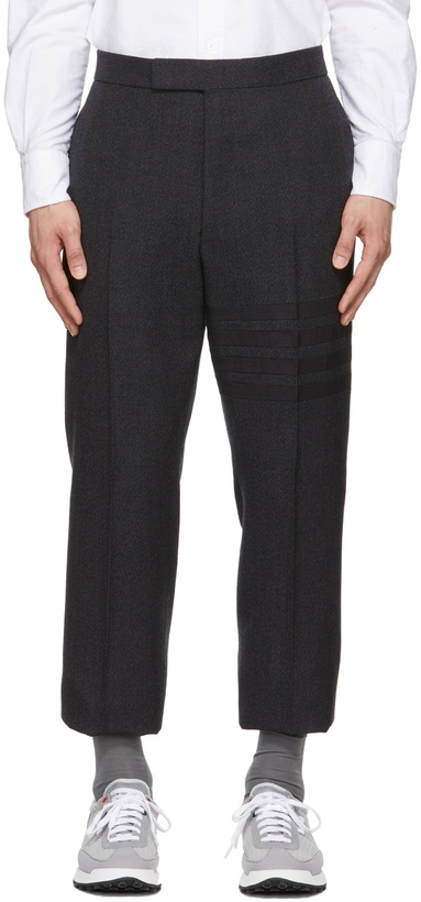 Photo: Thom Browne Grey Classic Wool Trousers