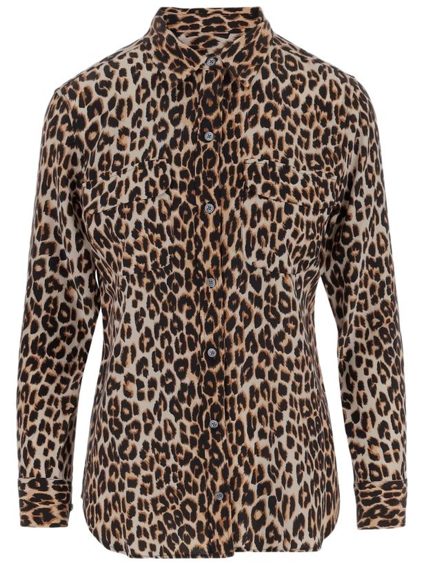 Photo: Equipment Leopard Silk Shirt