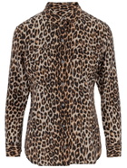 Equipment Leopard Silk Shirt