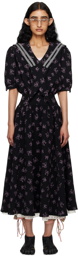 Ashley Williams Black Yuki Midi Dress