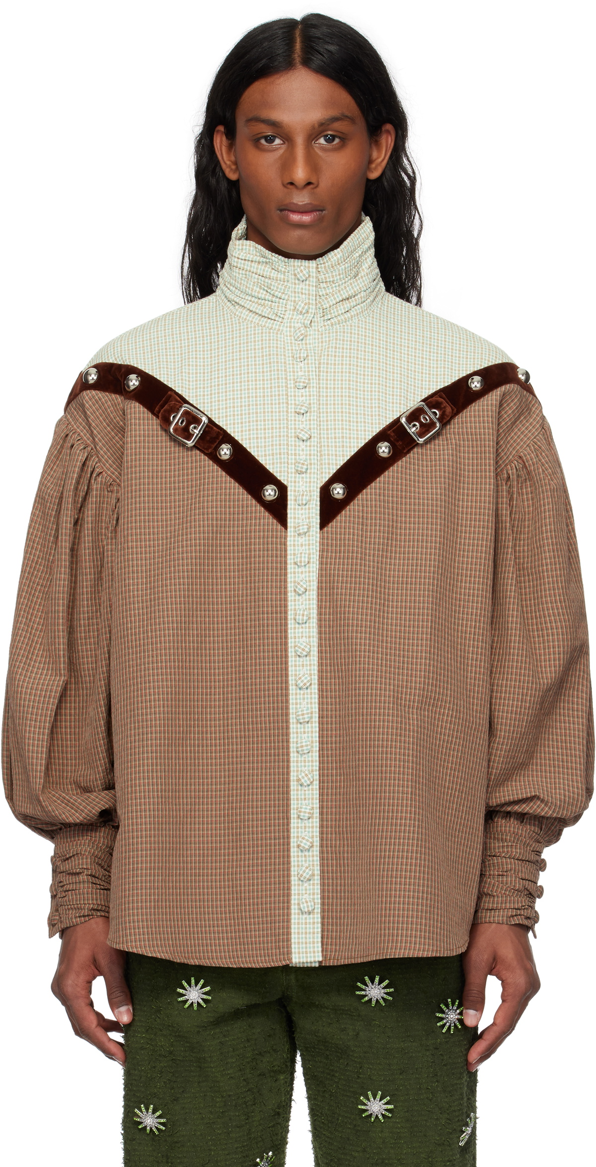 Chopova Lowena Bleu Knot Eye Cardigan Chopova Lowena