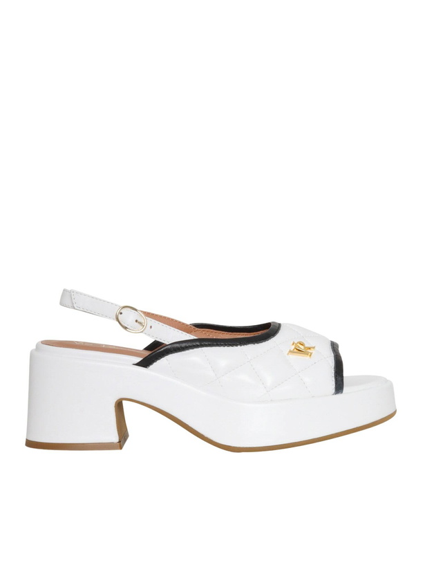 Photo: Via Roma 15 White Leather Sandals