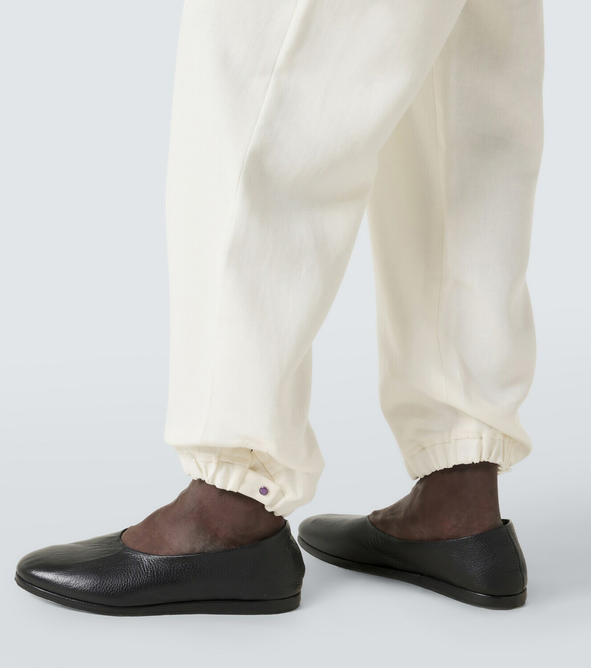 God's True Cashmere Linen sweatpants with amethyst