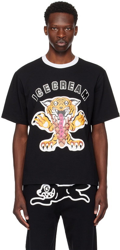 Photo: ICECREAM Black Tiger T-Shirt