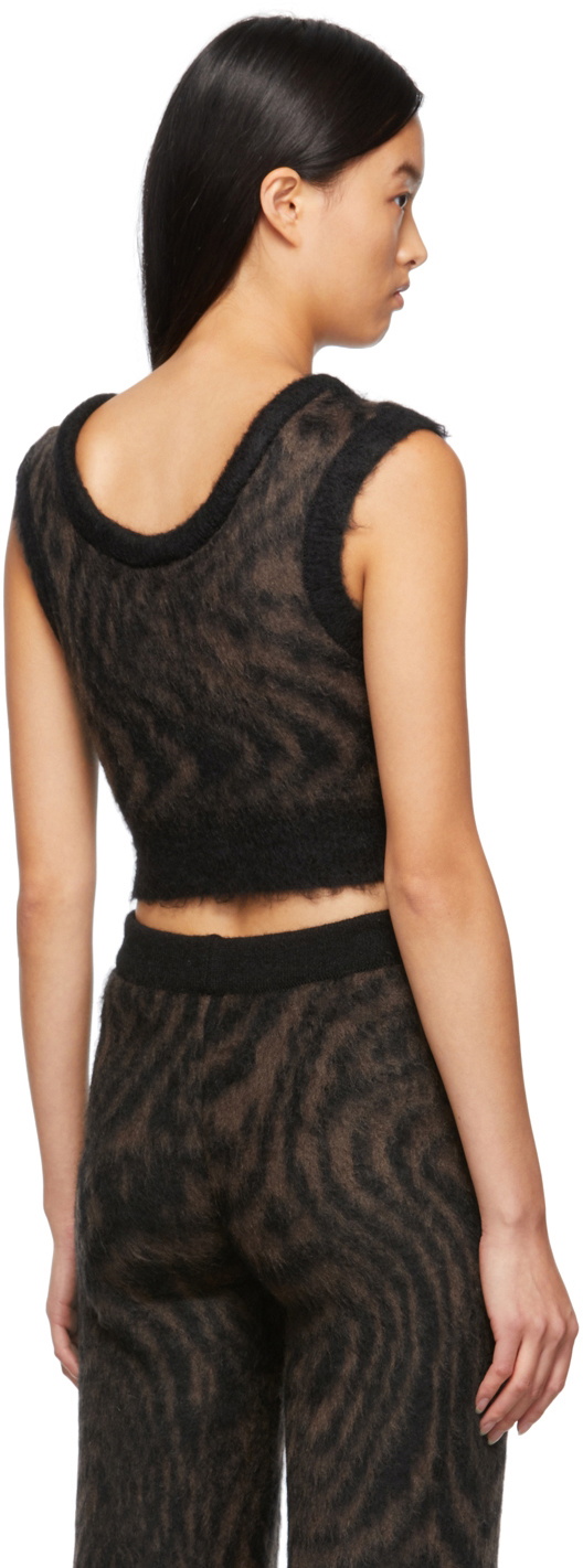 Opening Ceremony Black & Brown Heartwood Tank Top