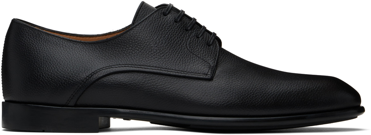 Ferragamo Black Two Tone Derbys