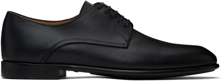 Photo: Ferragamo Black Two Tone Derbys