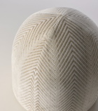 Missoni Ziggy velvet outdoor stool