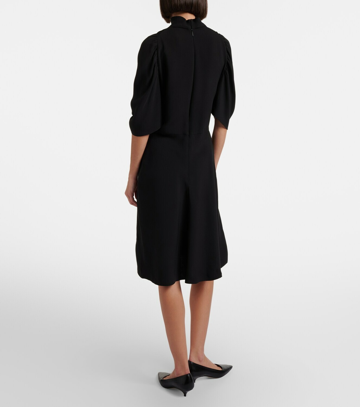 The Row Emmeline silk crêpe cady midi dress