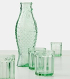 Serax Fish & Fish carafe and set of 4 glasses by Paola Navone