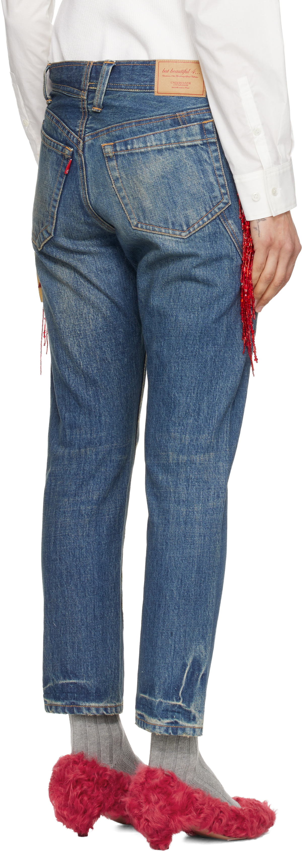 UNDERCOVER Blue Beaded Jeans