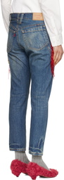 UNDERCOVER Blue Beaded Jeans