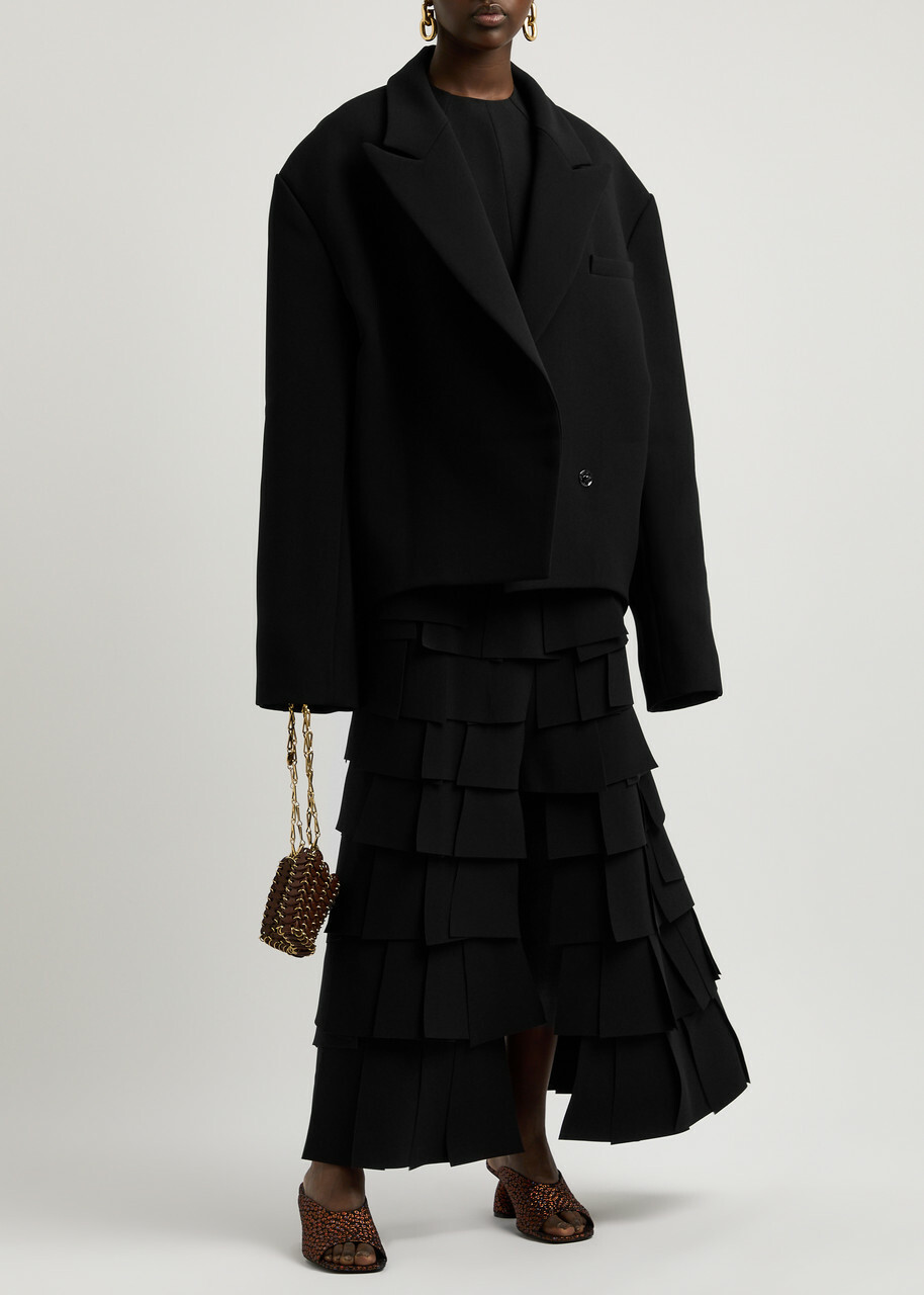A.W.A.K.E Mode Crepe Blazer Black