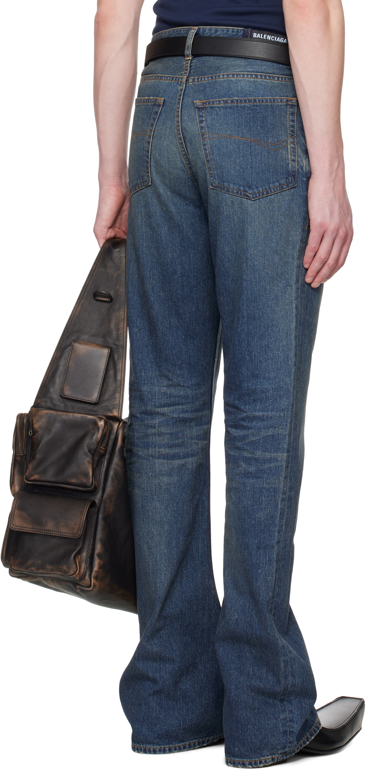 Balenciaga Blue Bootcut Jeans