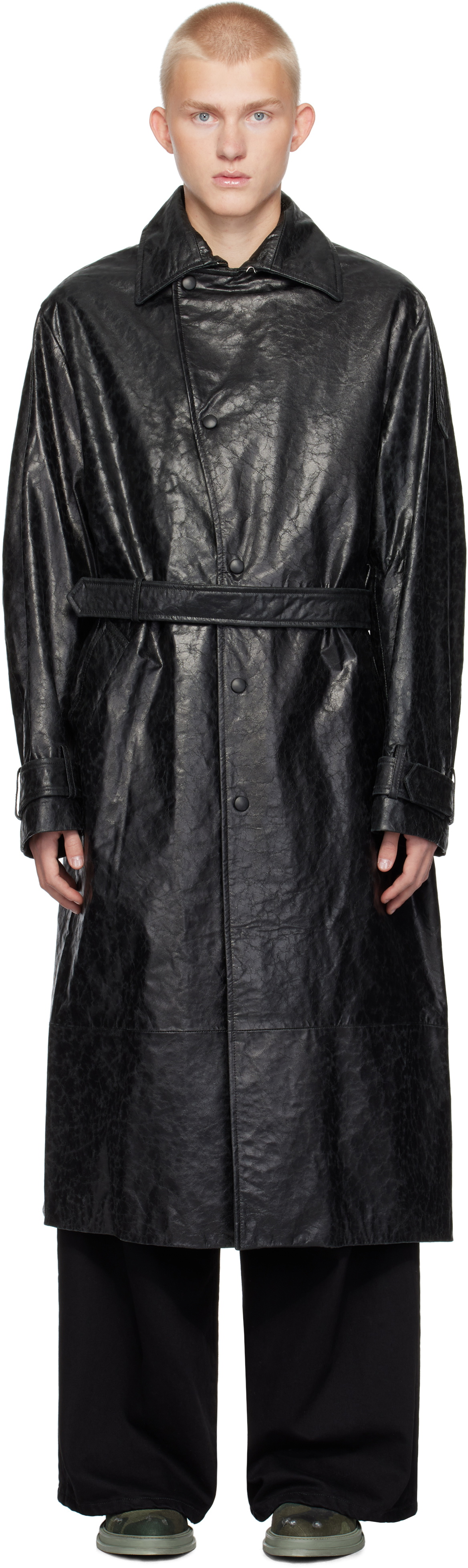 ジャケット・アウター Graphpaper /Trench Coat /BLACK BELTED CAPED TRENCH COAT – Graphpaper