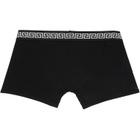 Versace Two-Pack White & Black Jersey Boxer Briefs