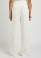 Polo Ralph Lauren Wide-leg Linen Trousers White