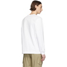 Stone Island White Jersey Long Sleeve T-Shirt