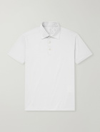 Kiton - Cotton-Jersey Polo Shirt - Gray