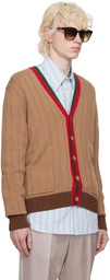 Gucci Brown Camel Hair Cardigan