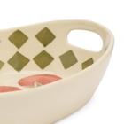 Damson Madder Women's Nonna House - Tomato Serving Bowl in Yellow/Green 