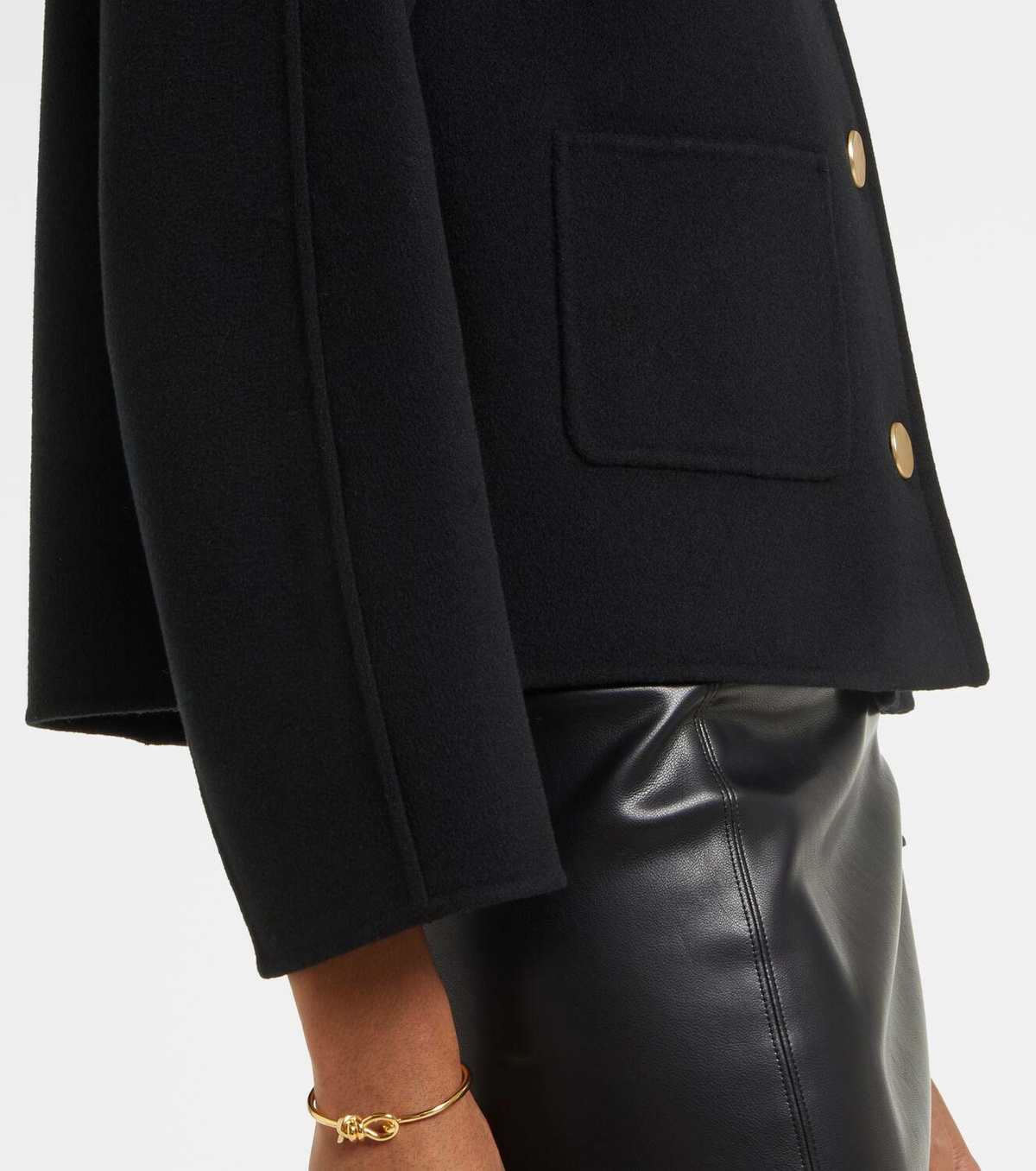 ジャケット S MAX MARA SINGLE BREASTED SOGNO JACKET Single-breasted double-faced wool jacket, natural | 