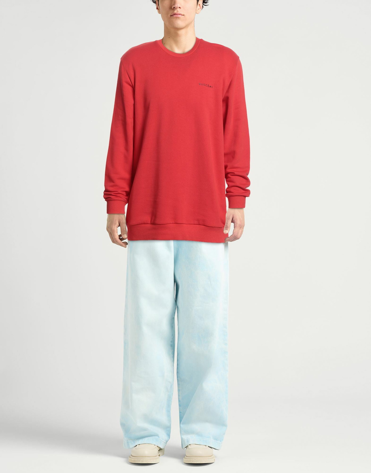 Buscemi Mens Sweatshirt in Tomato red
