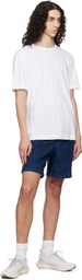 BOSS White Cotton-Linen Regular Fit T-shirt