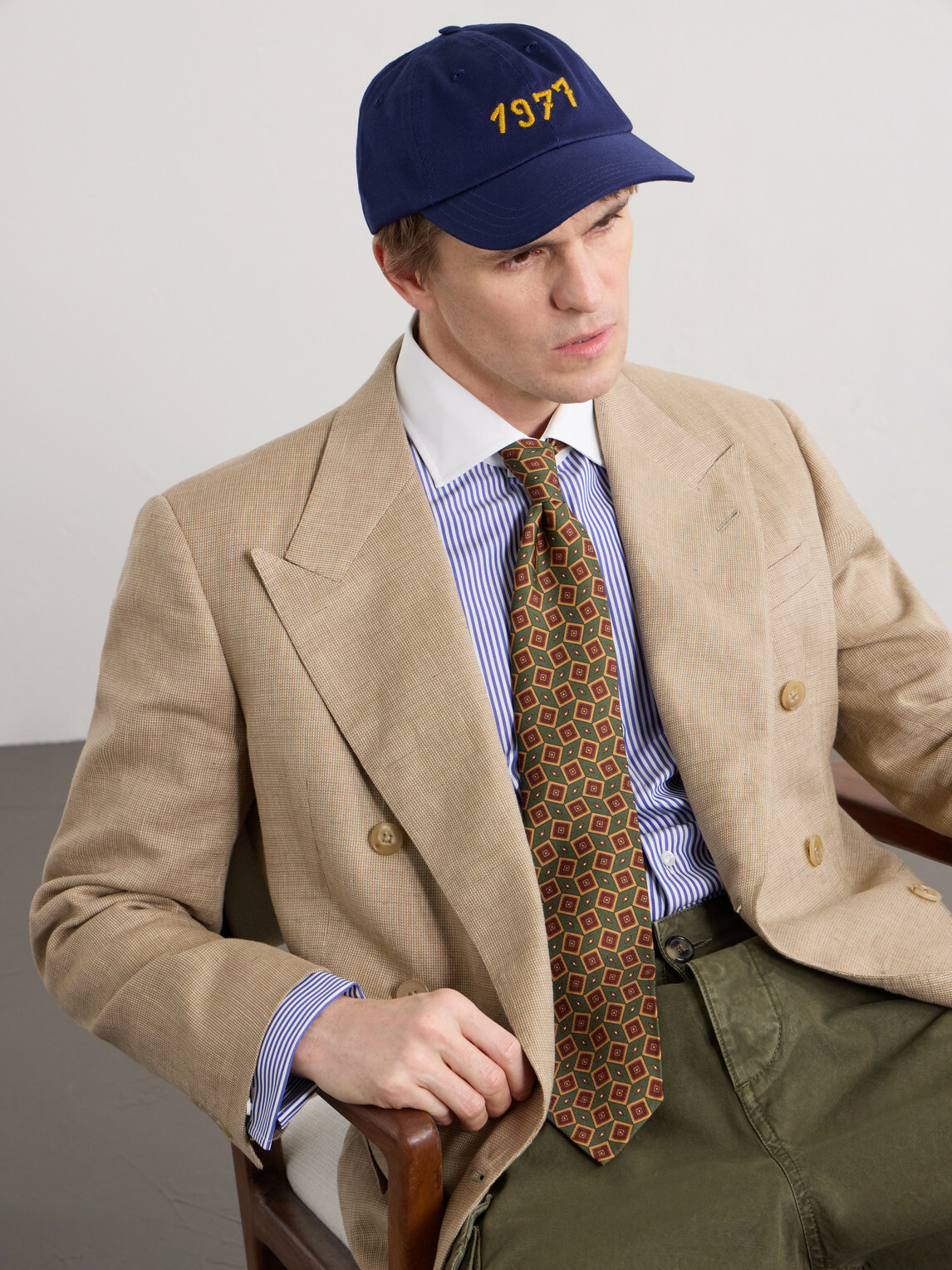 Drake's - 1977 Embroidered Cotton-Twill Baseball Cap