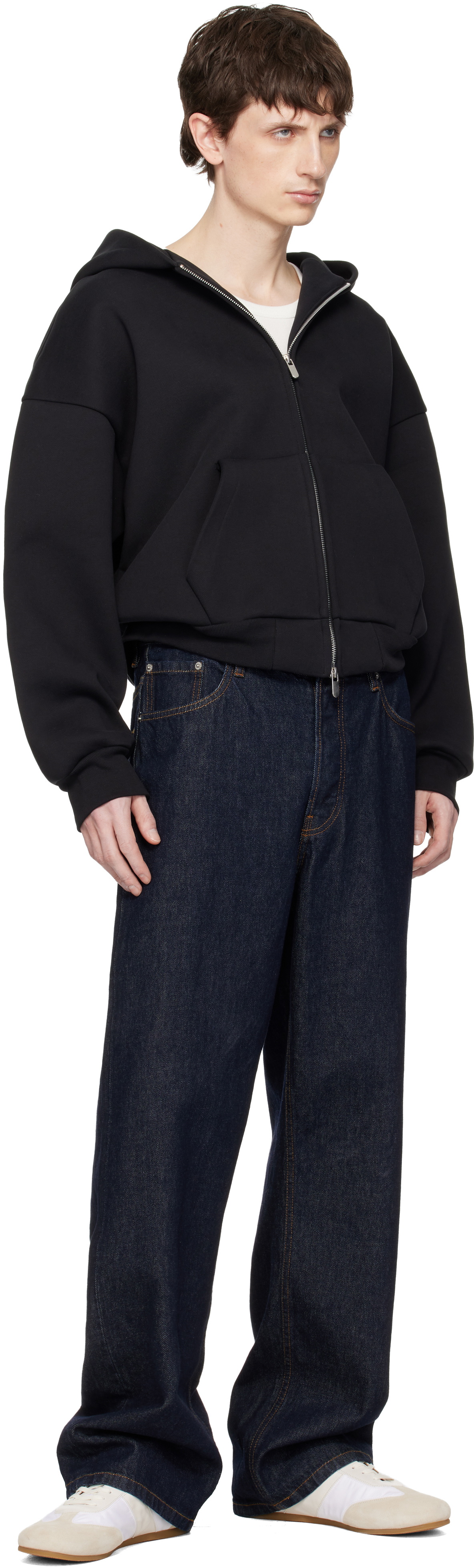 Seventh Black V2 Zipped Hoodie