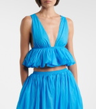 Alaïa Gathered crop top