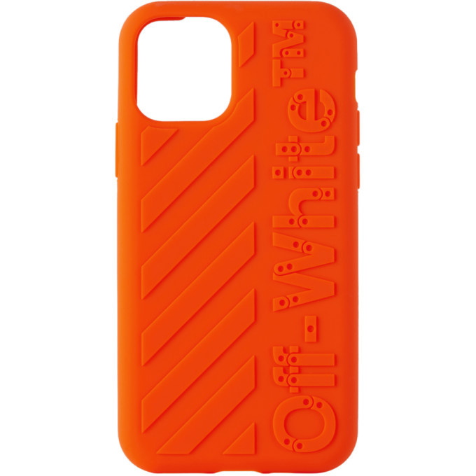 Photo: Off-White Orange Diag iPhone 11 Pro Case