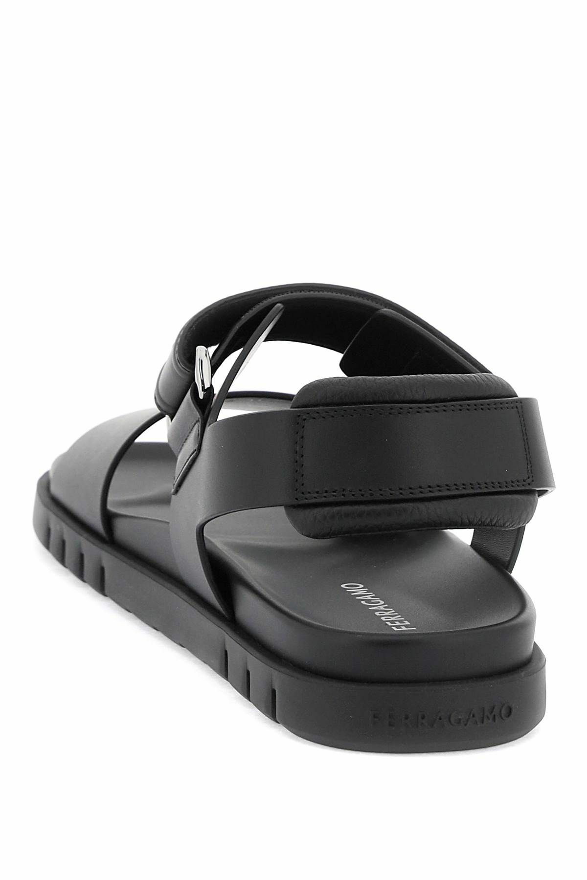 サンダル FERRAGAMO DOUBLE-STRAP SANDAL WITH HOOKS Double-strap sandal - Men | Ferragamo