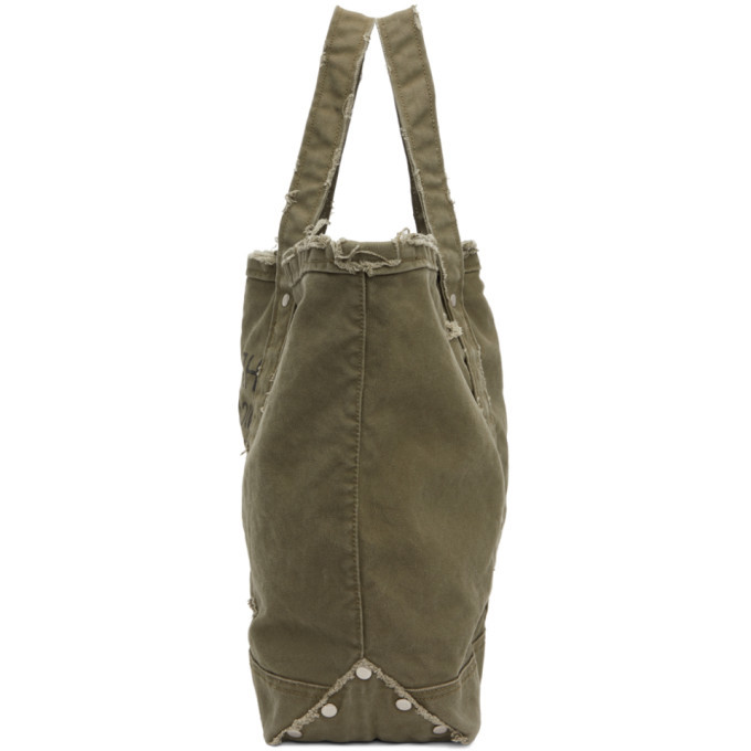 Neighborhood Khaki Canvas Damage Tote Neighborhood