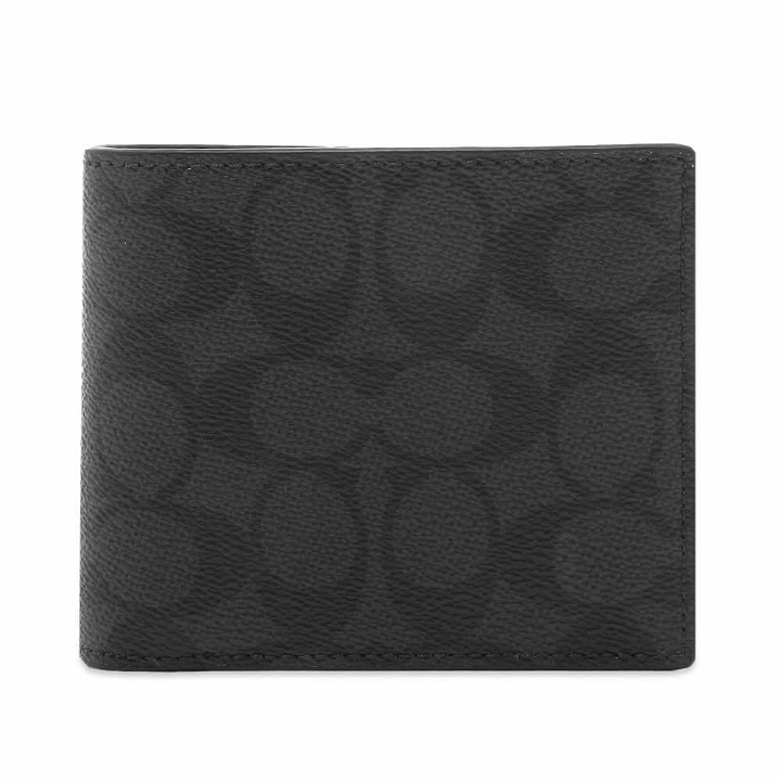 Photo: Coach Men's Signature 3-In-1 Card Holder in Charcoal/Black