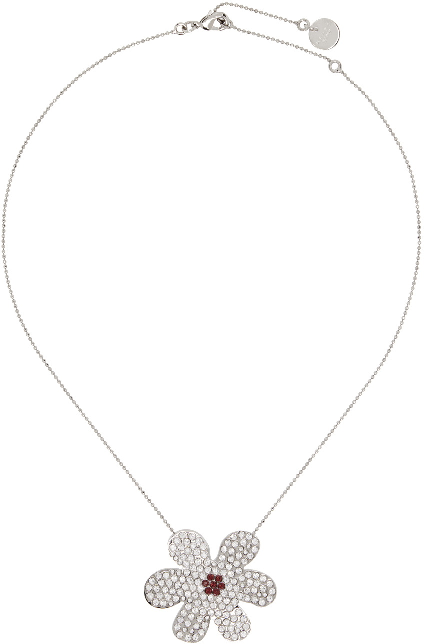 Marni Silver Daisy Pendant Necklace