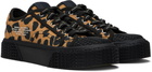 Marc Jacobs Tan & Black 'The Printed Canvas' Sneakers