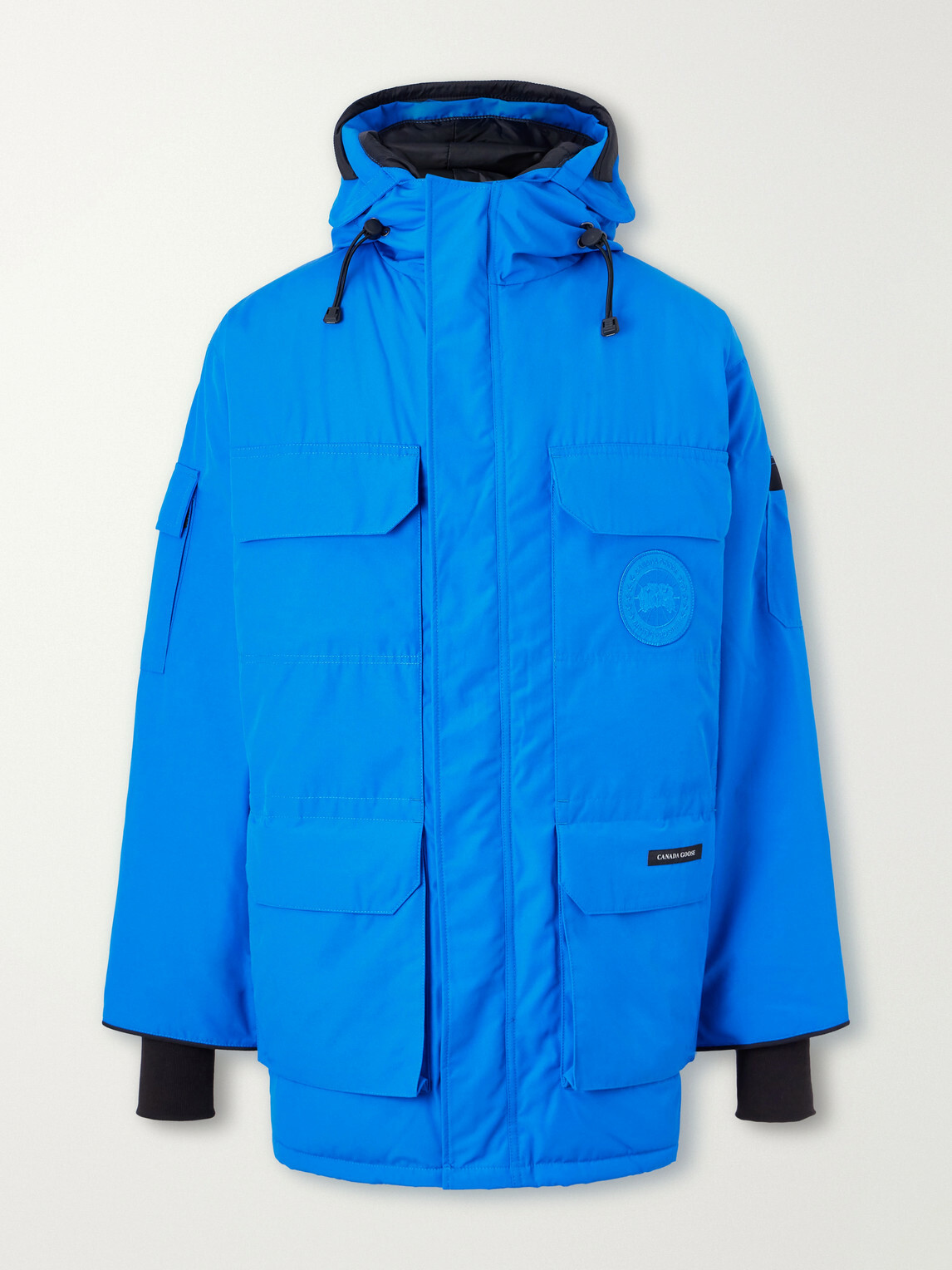 Canada Goose - Expedition Hooded Logo-Appliquéd Shell Down Parka - Blue