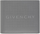 Givenchy Gray 4G Micro Leather Wallet