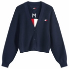 Tommy Jeans Women's Flag Cardigan in Dark Night Navy