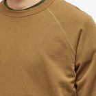 YMC Men's Shrank Crew Sweat in Olive