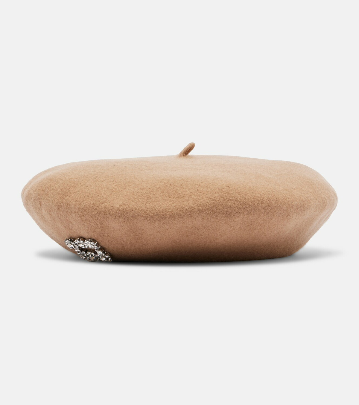 Roger Vivier Embellished wool beret